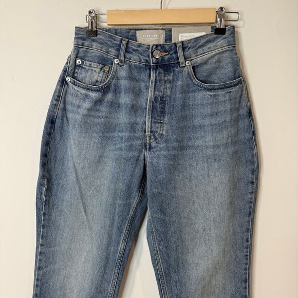 Everlane Women's Jeans The Curvy 90s Cheeky Straight NEW NWT 27 Vintage Mid Blue - Picture 2 of 9
